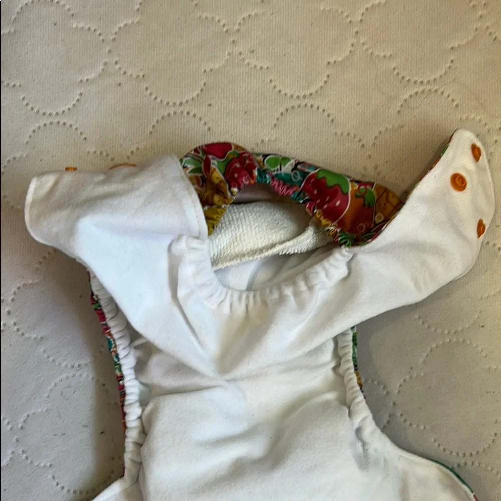 Vibrant Red and Orange Diaper Covers Waterproof Accessories